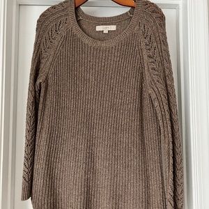 Cable knit sweater